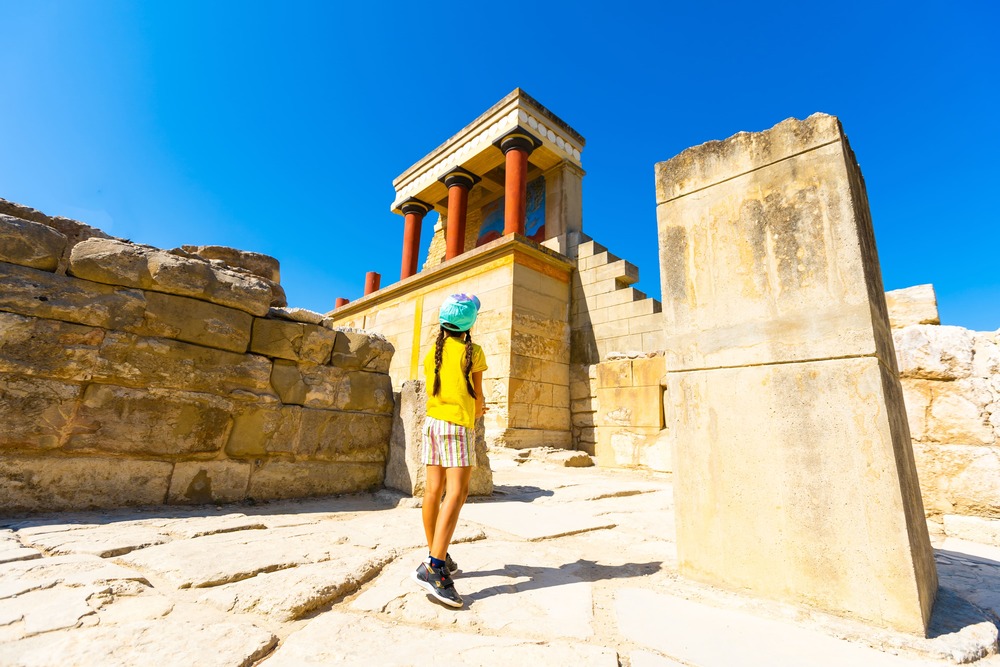 Palatul Knossos ca obiectiv turistic